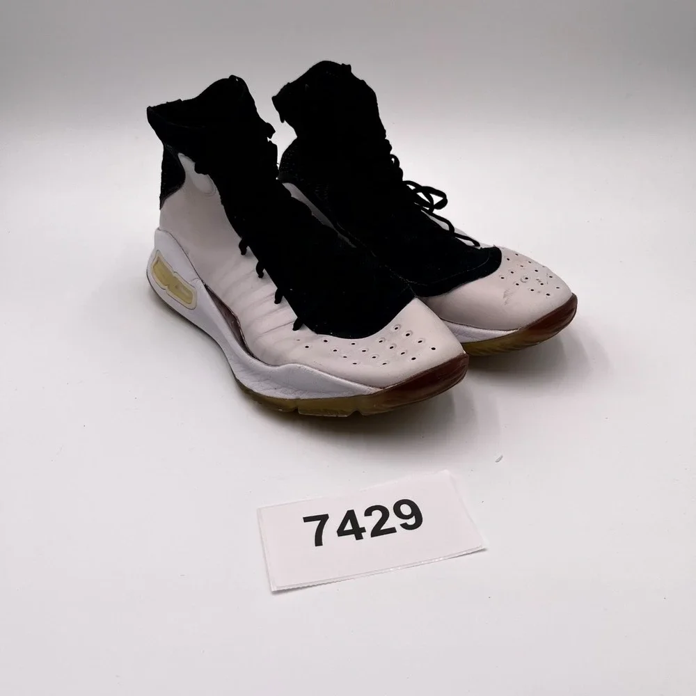 Under Armour Curry 4 1298306-007 Sneakers Men's 10‎ White Black Basketball Shoes